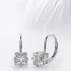 Princess Cut Moissanite Renee Diamond Earrings for Women