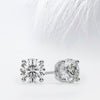 Round Cut Moissanite Stud Diamond Earrings for Women