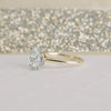 1.75ct Oval Cut Moissanite Solitaire 14K Gold Engagement Ring