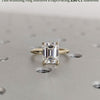 1.50 - 3.50 CT Emerald CVD Diamond Solitaire Engagement Ring