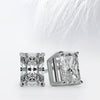 Radiant Cut Moissanite Diamond Studs Earrings for Women