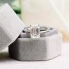 1.75ct Emerald Cut Moissanite Solitaire Engagement Ring