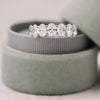 Oval Cut Moissanite Full Eternity Wedding Band