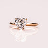 1.0 - 3.0 CT Heart  CVD Diamond Solitaire Engagement Ring