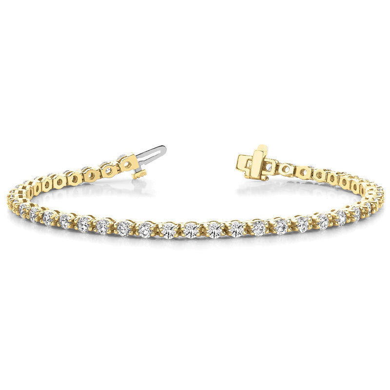 4.00 ctw Round Diamond Tennis Bracelet Four Prong Set for Women