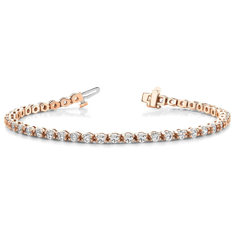 4.00 ctw Round Diamond Tennis Bracelet Four Prong Set for Women