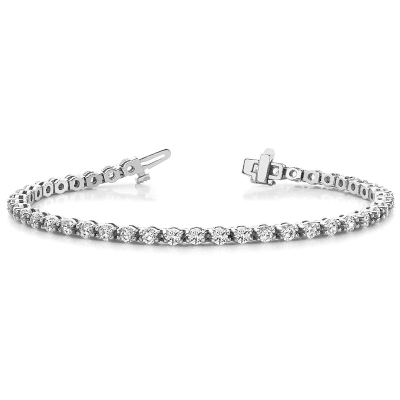 4.00 ctw Round Diamond Tennis Bracelet Four Prong Set for Women