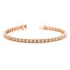 Square Milgrain 1.00 ctw Round Diamond Tennis Bracelet for Women