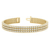 3.75 ctw Round Diamond Three Row Tennis Bracelet for Women