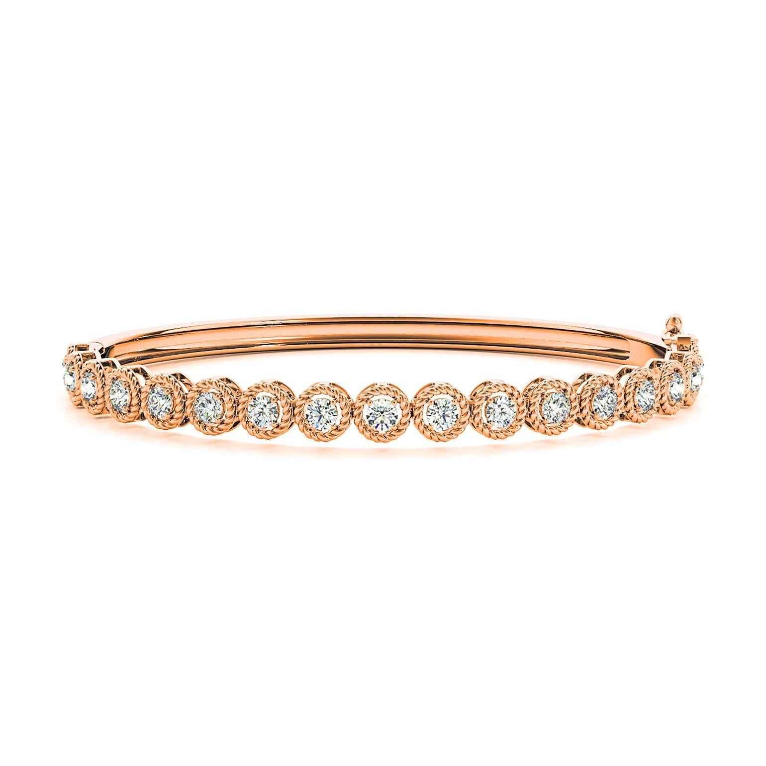 Halo 1.75 ctw Diamond Bangle Bracelet for Women