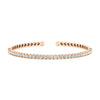 2.0 ctw Round Open Diamond Bangle Bracelet for Women