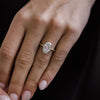 4.0CT Oval Cut Moissanite Solitaire Engagement Ring