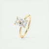 2.0 Ct Radiant Solitaire With Hidden Halo Moissanite Diamond Engagement Ring