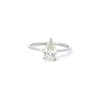 1.04-3.04 CT Pear CVD Diamond Solitaire Engagement Ring