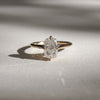 1.5-3.5 CT Elongated Cushion CVD Diamond Solitaire Engagement Ring