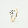 2.18 Ct Round Floral Solitaire Diamond Engagement Ring
