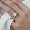 2.30CT Ascher Moissanite Hidden Halo Triple Pave Setting Engagement Ring