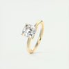 2.0 Ct Cushion Solitaire Moissanite  Diamond  Engagement Ring
