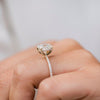 1.80 - 3.80 CT Cushion Moissanite Hidden Halo Pave Setting Engagement Ring