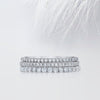 Round Cut Moissanite Full Eternity Diamond Wedding Band