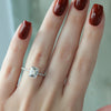 1.0 - 3.0 CT Emerald Cut CVD Diamond Pave Setting Engagement Ring