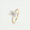 3.6 Ct Radiant Pavé Moissanite Diamond Engagement Ring