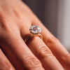 1.50 - 3.0 CT Cushion CVD Diamond Hidden Halo Engagement Ring