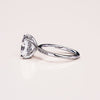 1.0 - 3.87 CT Princess CVD Diamond Hidden Halo Engagement Ring