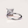 1.0 - 3.87 CT Princess CVD Diamond Hidden Halo Engagement Ring