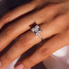1.0 - 3.87 CT Princess CVD Diamond Hidden Halo Engagement Ring