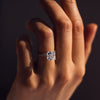 1.0 - 3.87 CT Princess CVD Diamond Hidden Halo Engagement Ring
