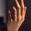 1.0 - 3.87 CT Princess CVD Diamond Hidden Halo Engagement Ring