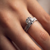 1.0 - 2.50  CT Round  CVD Diamond Pave Setting Engagement Ring