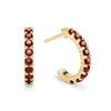 1.25CT Round Garnet Diamond January Birthstone Earrings