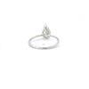 1.04-3.04 CT Pear CVD Diamond Solitaire Engagement Ring