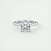 2.0 Ct Cushion Cut Solitaire Cathedral Set Moissanite Diamond Engagement Ring