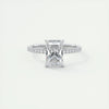 3.6 Ct Radiant Pavé Moissanite Diamond Engagement Ring