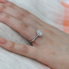 1.50CT Oval Cut Halo Style Moissanite Engagement Ring