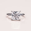 1.0 - 3.87 CT Princess CVD Diamond Hidden Halo Engagement Ring