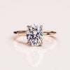 1.91-3.91  CT Oval  CVD Diamond Solitaire Engagement Ring