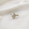1.75 CT Marquise Cut Halo Moissanite Engagement Ring With Pave Setting