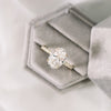 1.75CT Oval Cut Moissanite Pave Setting Engagement Ring