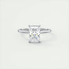 2.0 Ct Radiant Solitaire With Hidden Halo Moissanite Diamond Engagement Ring