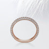Round Cut Moissanite Micro Pave Diamond Wedding Band
