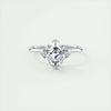 2.0 Ct Asscher Solitaire Moissanite Diamond  Engagement Ring