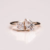 1.95 CT Pear & Princess F/VS2 CVD Diamond Two Stone Style Engagement Ring