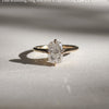 1.5-3.5 CT Elongated Cushion CVD Diamond Solitaire Engagement Ring