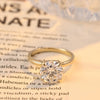 1.0-3.0 CT Round CVD Diamond Solitaire Engagement Ring