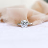 2.25ct Round Brilliant Cut Moissanite Solitaire Engagement Ring