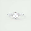 2.15 Ct Rose Cut Solitaire Full Bezel Moissanite Diamond Engagement Ring